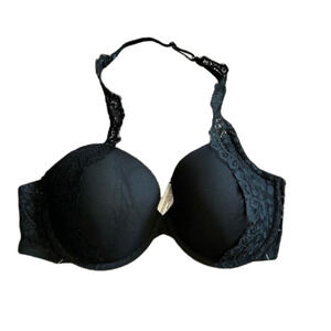 NWT black halter bra 38c